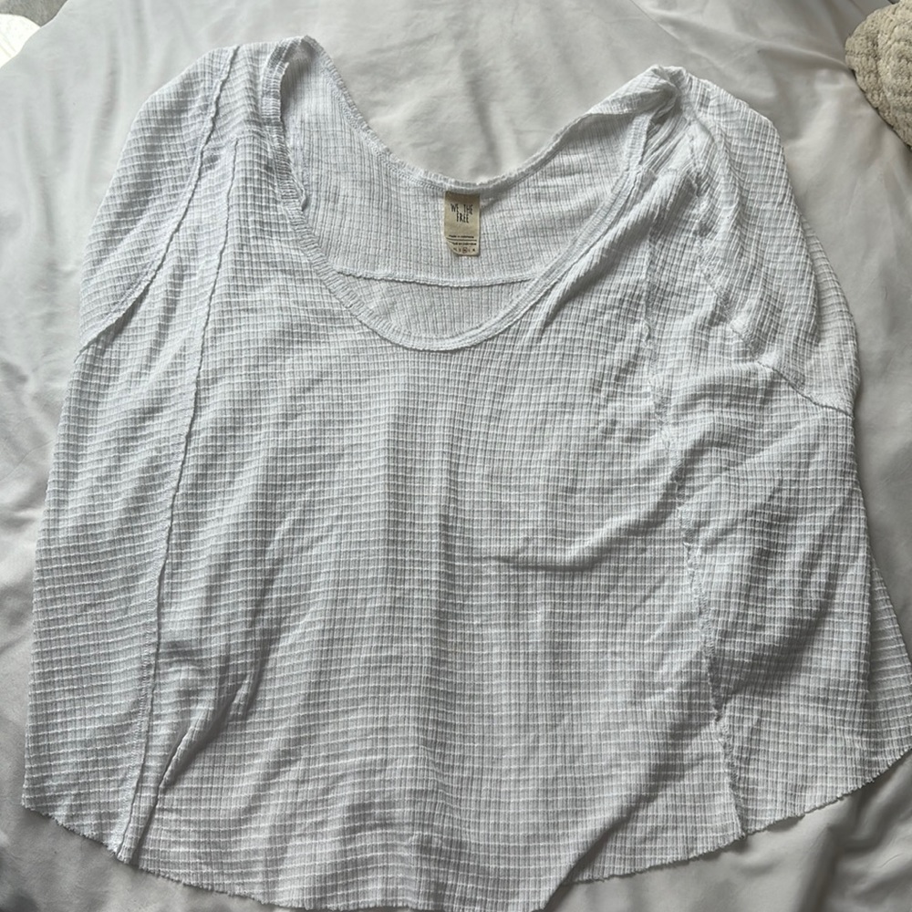 Free people white oversized tee